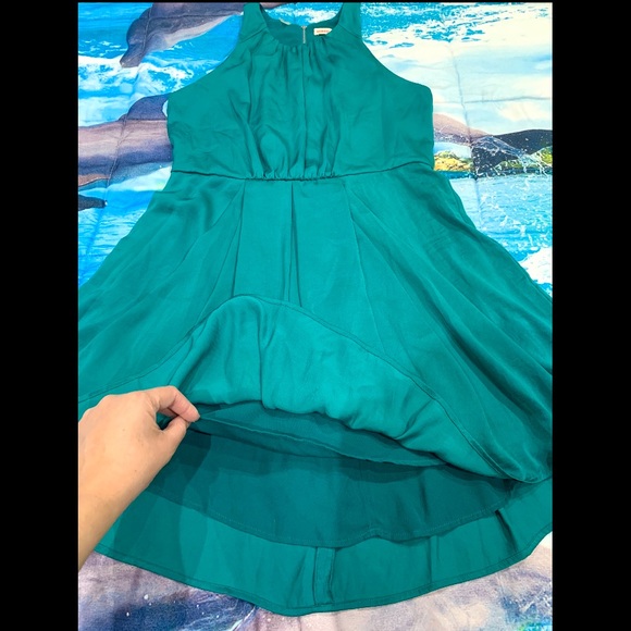 Rebecca Taylor Sleeveless Forest Green Dress, GUC - Picture 3 of 5